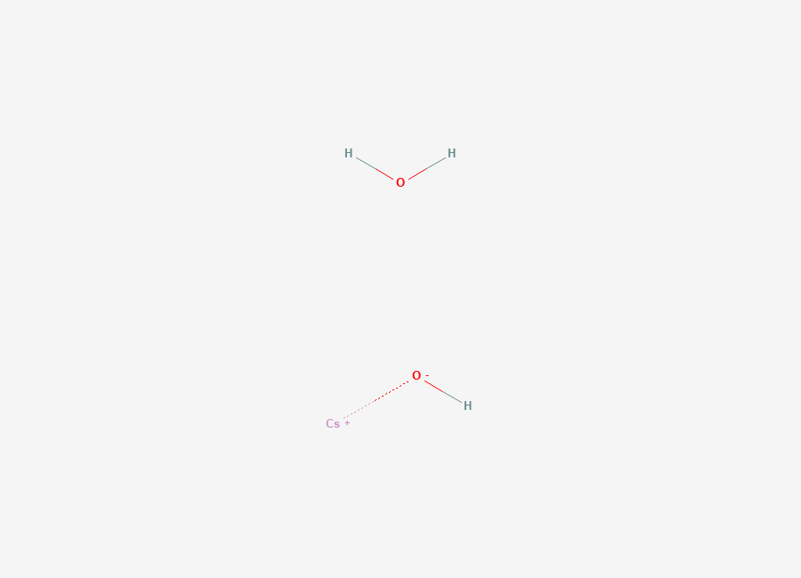 Two-dimensional chemical structure of Caesium hydroxide--water (1/1/1)