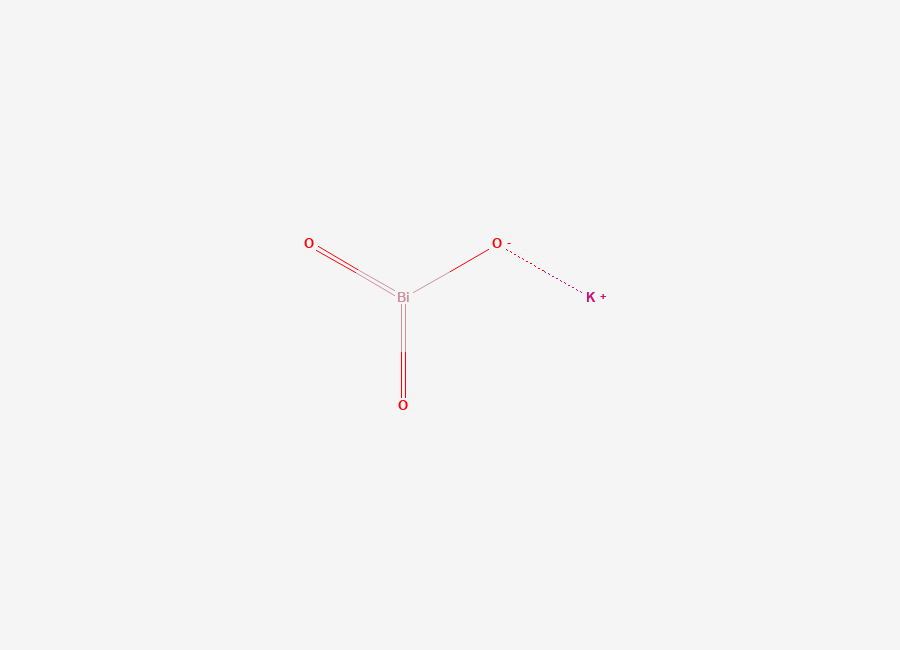 Two-dimensional chemical structure of Potassium bismuthate, CAS 12589-75-2