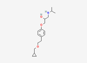 Two-dimensional chemical structure of Betaxolol, CAS 63659-18-7