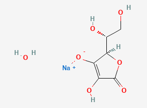 Two-dimensional chemical structure of Sodium erythorbate monohydrate