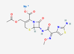 Two-dimensional chemical structure of Cefotaxime Impurity 30