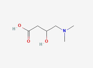 Two-dimensional chemical structure of 4-(Dimethylamino)-3-hydroxybutanoic acid