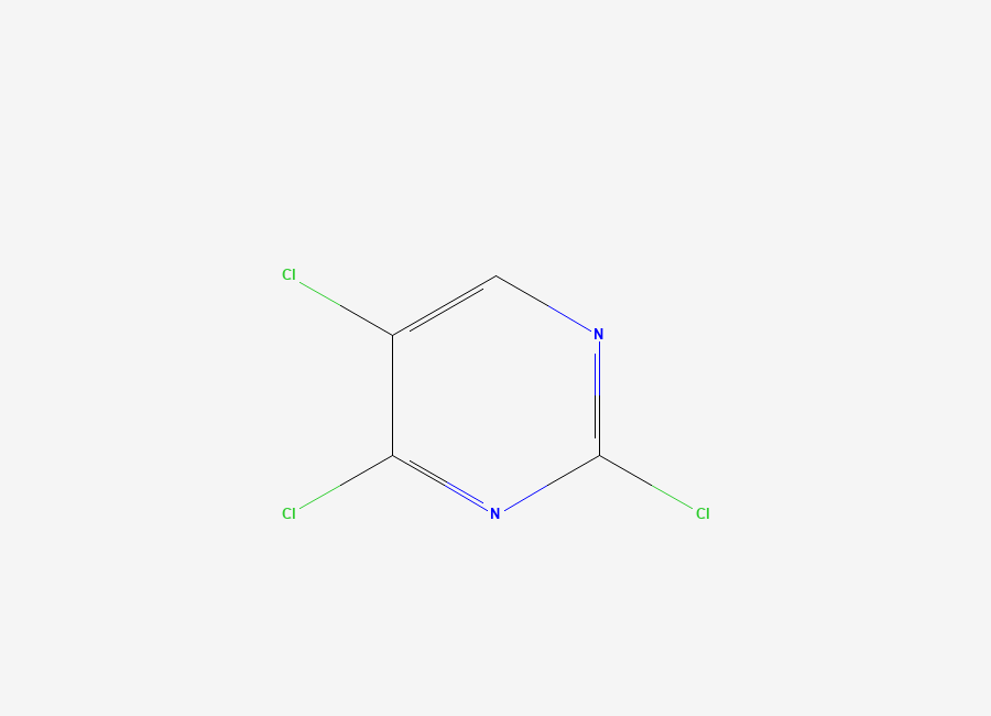 Two-dimensional chemical structure of 2,4,5-Trichloropyrimidine