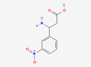 Two-dimensional chemical structure of 3-Amino-3-(3-nitrophenyl)propanoic acid