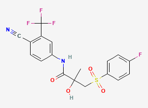 Two-dimensional chemical structure of Bicalutamide