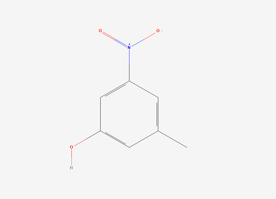 Two-dimensional chemical structure of 3-Methyl-5-nitrophenol