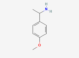 Two-dimensional chemical structure of 1-(4-Methoxyphenyl)ethanamine
