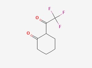 Two-dimensional chemical structure of 2-(Trifluoroacetyl)cyclohexanone