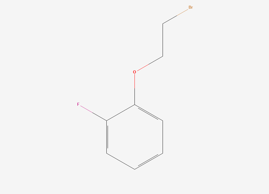 Two-dimensional chemical structure of 1-(2-Bromoethoxy)-2-fluorobenzene