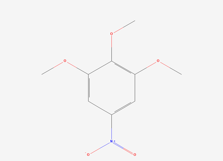 Two-dimensional chemical structure of 1,2,3-Trimethoxy-5-nitrobenzene