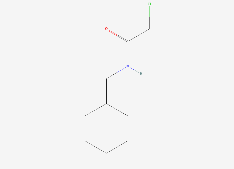 Two-dimensional chemical structure of 2-Chloro-N-(Cyclohexylmethyl)Acetamide