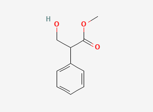 Two-dimensional chemical structure of Methyl 3-hydroxy-2-phenylpropanoate