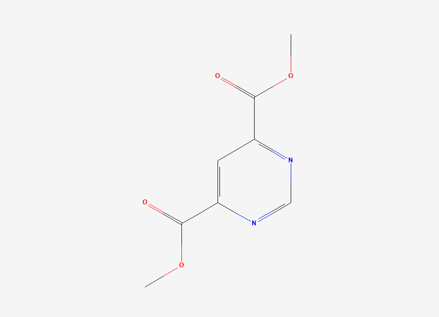 Two-dimensional chemical structure of Dimethyl pyrimidine-4,6-dicarboxylate