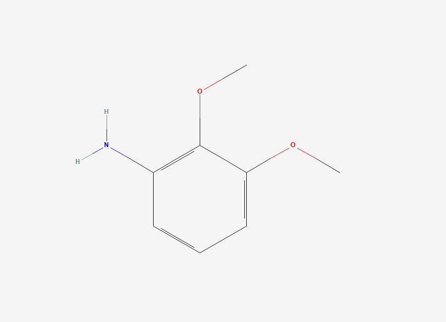 Two-dimensional chemical structure of 2,3-Dimethoxyaniline