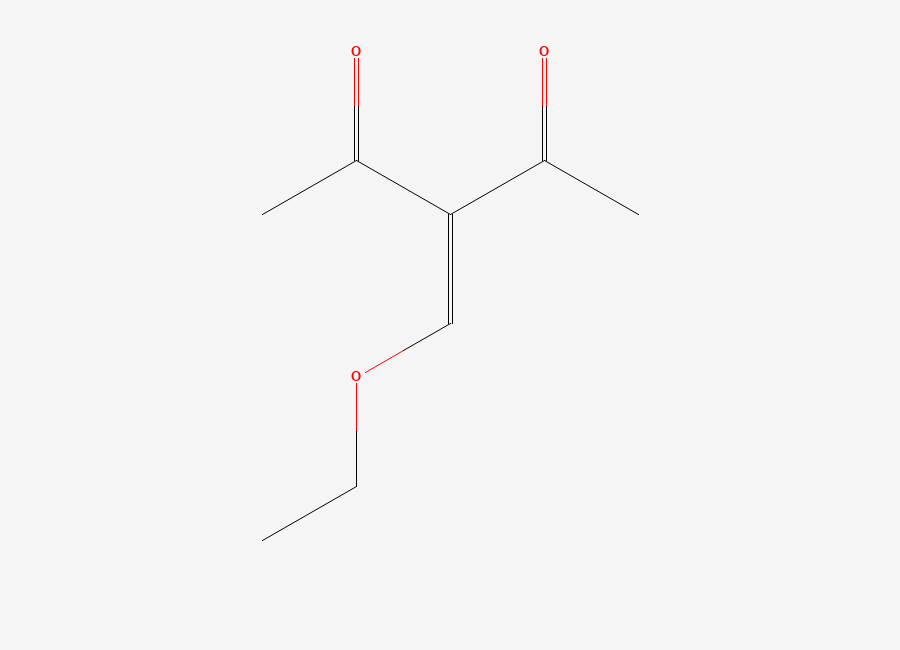 Two-dimensional chemical structure of 3-(Ethoxymethylene)pentane-2,4-dione
