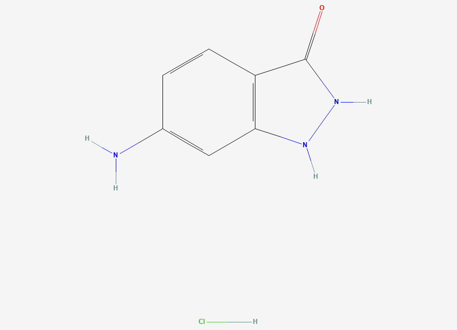 Two-dimensional chemical structure of 6-Amino-1H-Indazol-3(2H)-one Hydrochloride