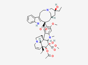 Two-dimensional chemical structure of (+)-Vinblastine