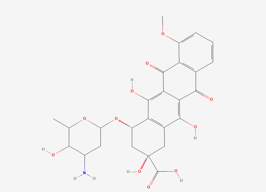 Two-dimensional chemical structure of Doxorubicin Impurity 3