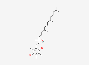 Two-dimensional chemical structure of 2-(3-Hydroxy-3,7,11,15-tetramethylhexadecyl)-3,5,6-trimethylcyclohexa-2,5-diene-1,4-dione