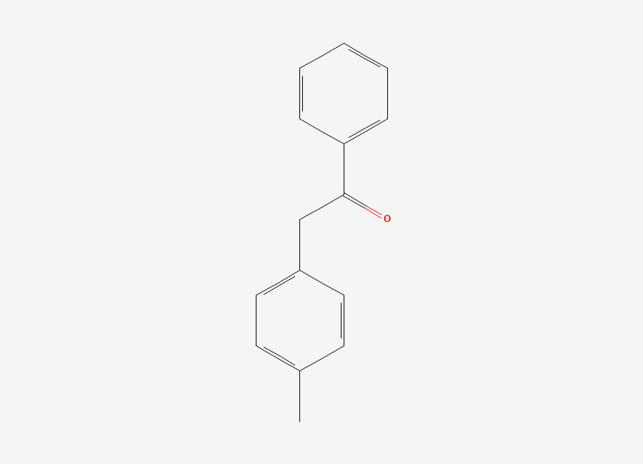 Two-dimensional chemical structure of 2-(4-Methylphenyl)-1-phenylethan-1-one