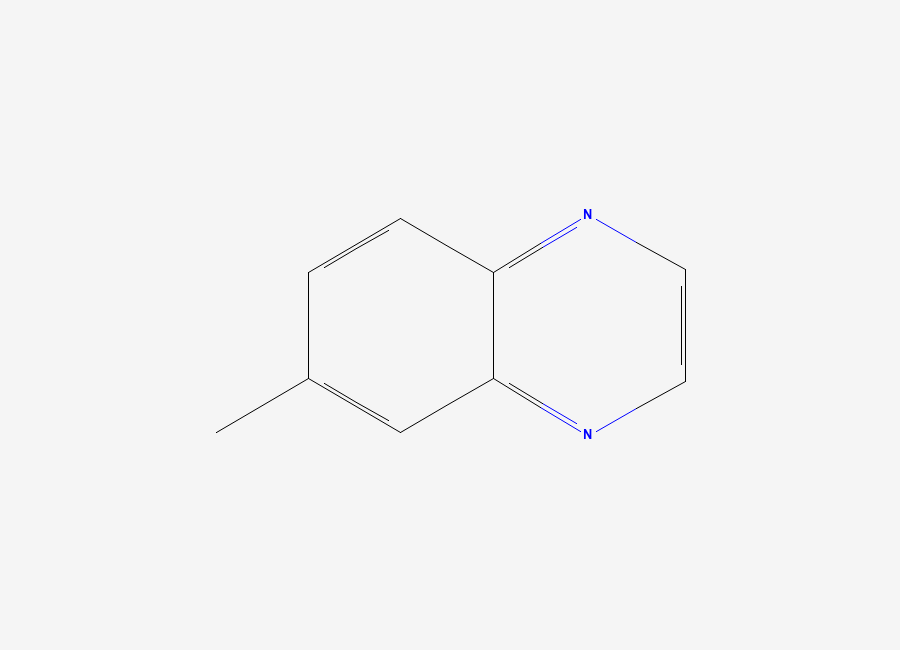 Two-dimensional chemical structure of 6-Methylquinoxaline