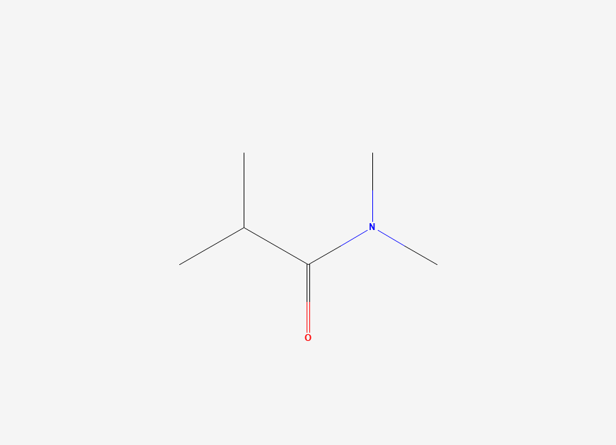 Two-dimensional chemical structure of N,N,2-trimethylpropanamide