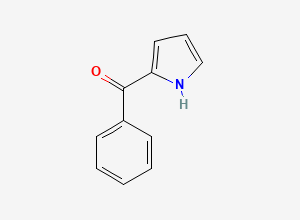 Two-dimensional chemical structure of Ketorolac 2-Benzoylpyrrole Impurity, CAS 7697-46-3