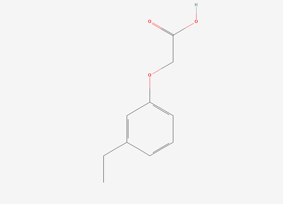 Two-dimensional chemical structure of 2-(3-Ethylphenoxy)acetic acid