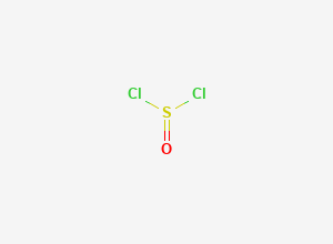 Two-dimensional chemical structure of Thionyl chloride, CAS 7719-09-7