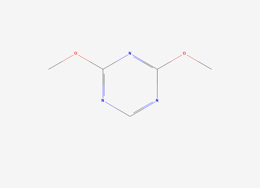 Two-dimensional chemical structure of 2,4-Dimethoxy-1,3,5-triazine