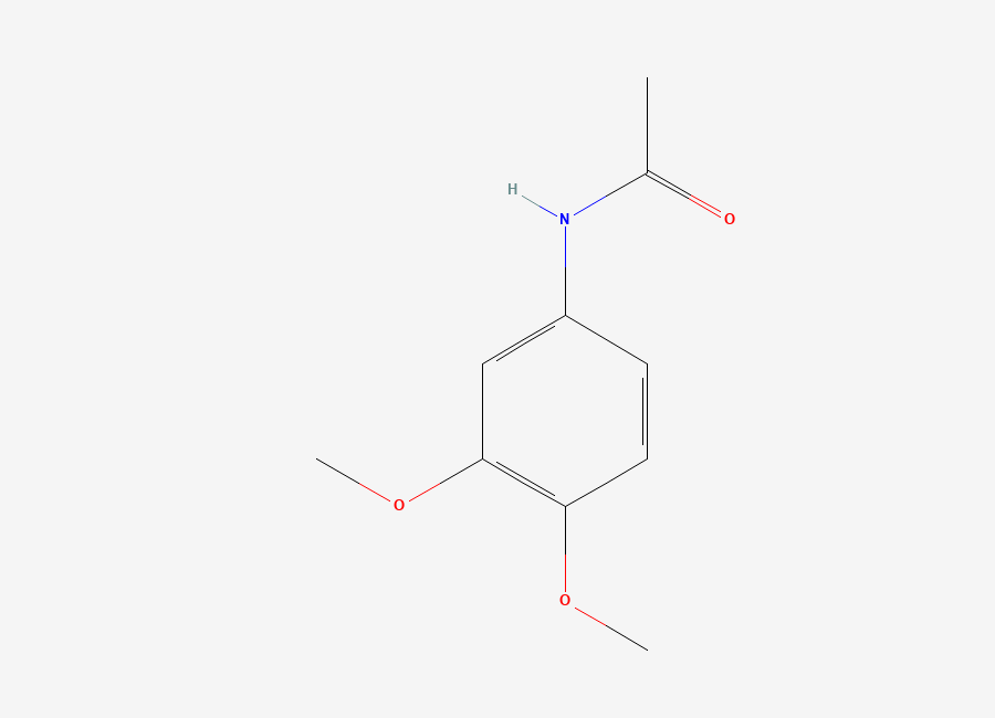 Two-dimensional chemical structure of N-(3,4-Dimethoxyphenyl)acetamide