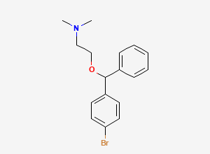 Two-dimensional chemical structure of Diphenhydramine EP Impurity C / Dimenhydrinate EP Impurity H/ 4-Bromodiphenhydramine/ Bromazine, CAS 118-23-0