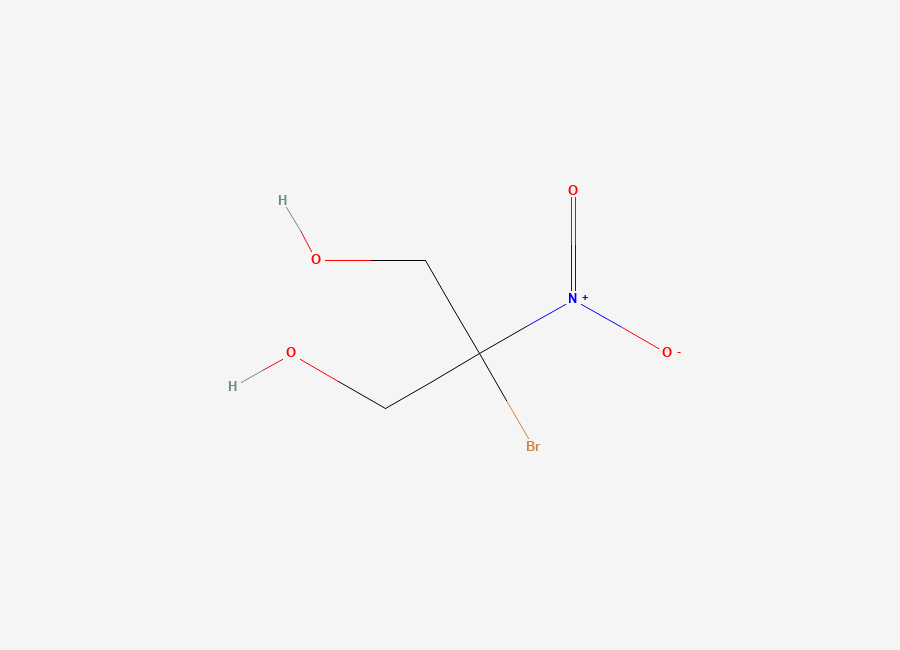Two-dimensional chemical structure of Bronopol, CAS 52-51-7