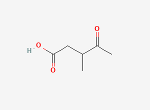 Two-dimensional chemical structure of beta-Methyllevulinic Acid