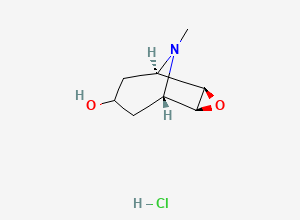 Two-dimensional chemical structure of Scopine hydrochloride