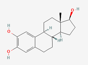 Two-dimensional chemical structure of 2-Hydroxyestradiol