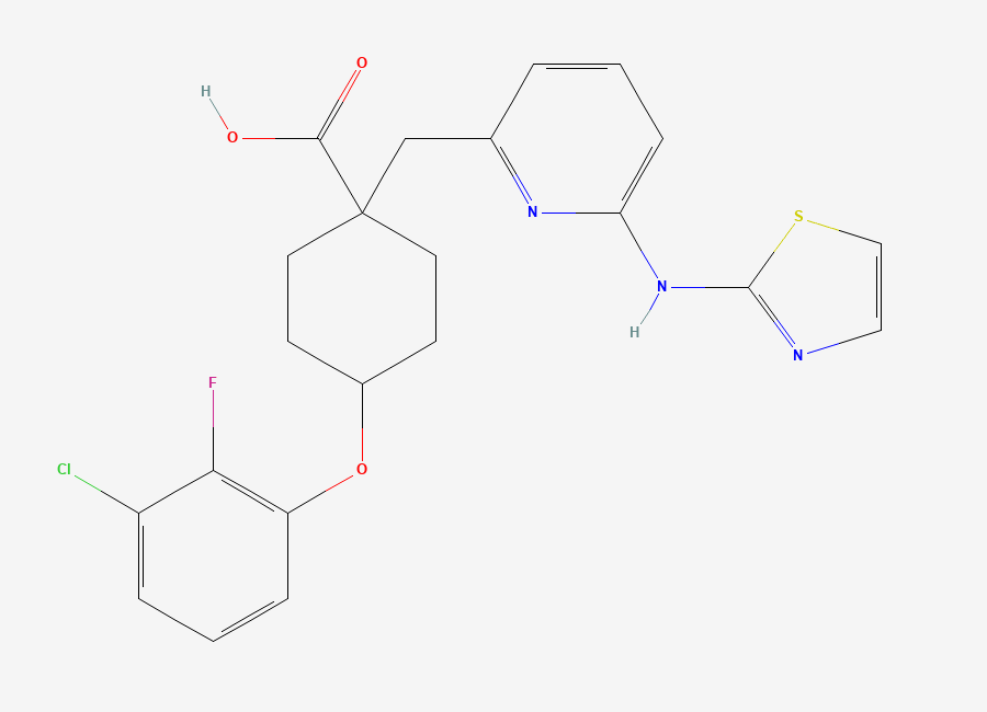 Two-dimensional chemical structure of MK-5108
