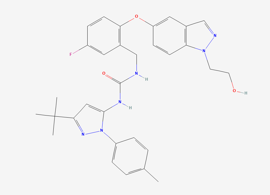 Two-dimensional chemical structure of Pexmetinib