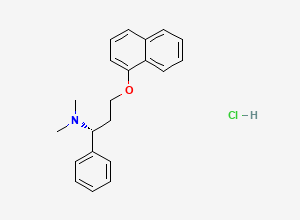 Two-dimensional chemical structure of Dapoxetine (R)-Isomer, CAS 156453-51-9