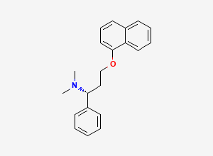 Two-dimensional chemical structure of Dapoxetine (R)-Isomer (Free Base), CAS 119357-36-7