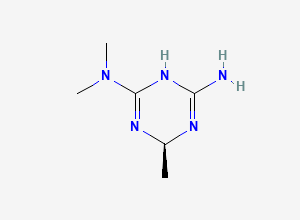 Two-dimensional chemical structure of Imeglimin, CAS 775351-65-0