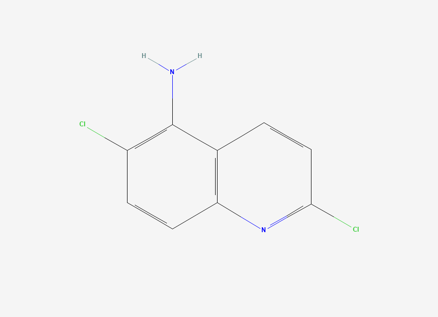 Two-dimensional chemical structure of 2,6-Dichloroquinolin-5-amine
