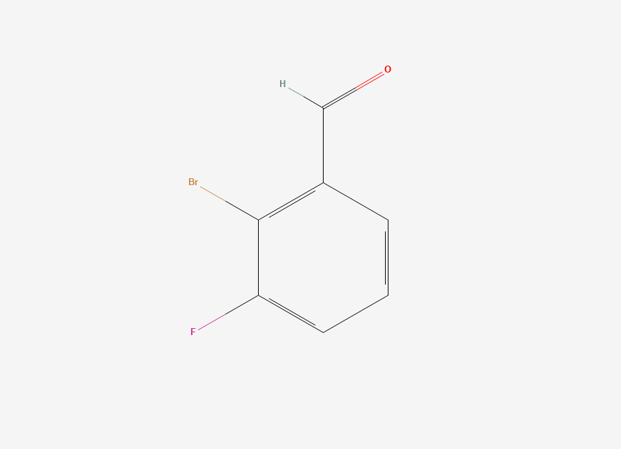Two-dimensional chemical structure of 2-Bromo-3-fluorobenzaldehyde