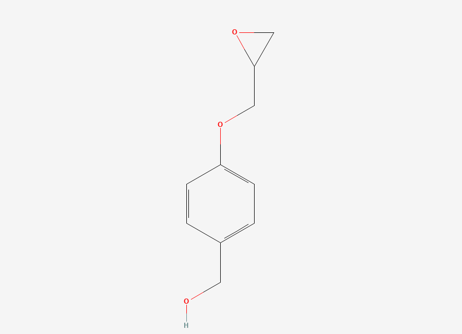 Two-dimensional chemical structure of Bisoprolol Hydroxymethyl Oxiran Impurity, CAS 4204-78-8