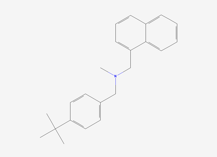 Two-dimensional chemical structure of Butenafine, CAS 101828-21-1