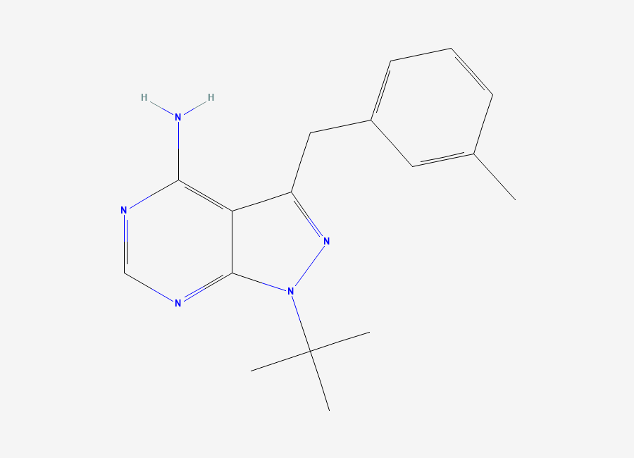 Two-dimensional chemical structure of 3MB-PP1