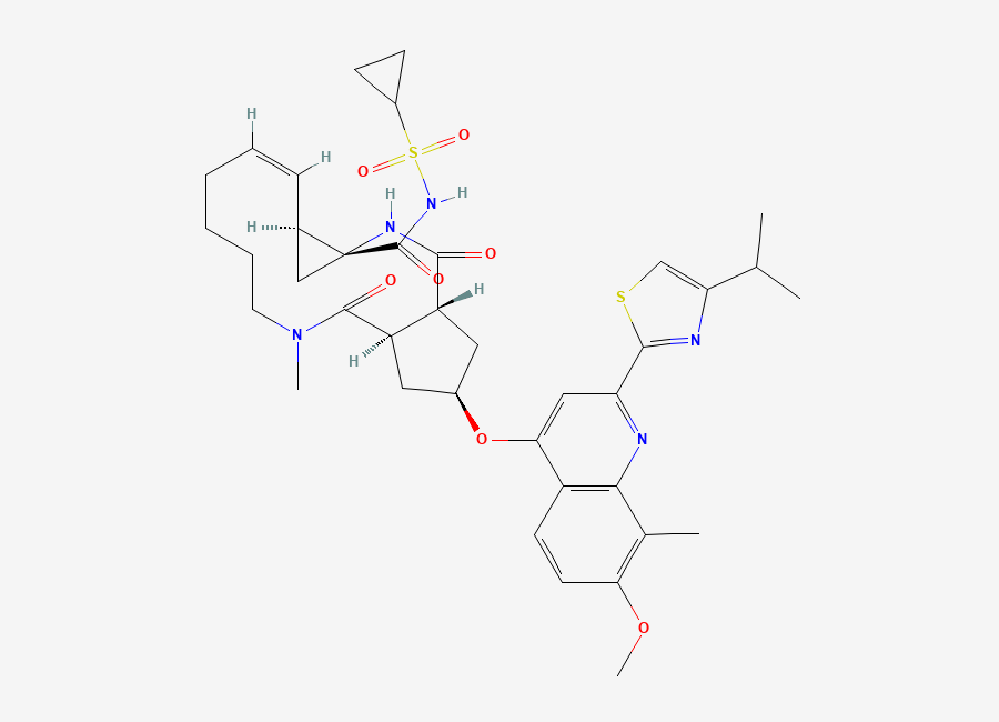 Two-dimensional chemical structure of Simeprevir