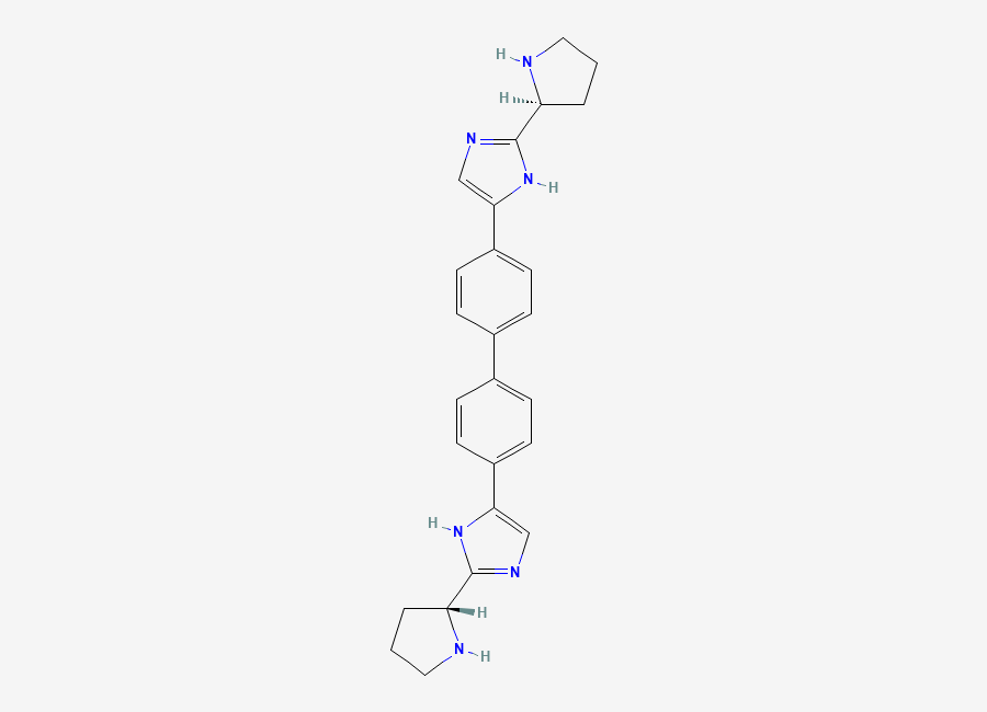 Two-dimensional chemical structure of Daclatasvir Impurity 9