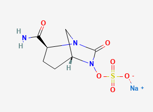 Two-dimensional chemical structure of Avibactam Sodium, CAS 1192491-61-4