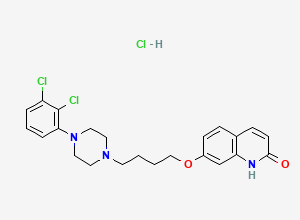 Two-dimensional chemical structure of Aripiprazole EP Impurity E / Aripiprazole Related Compound G/ Dehydro Aripiprazole (HCl salt), CAS 1008531-60-9